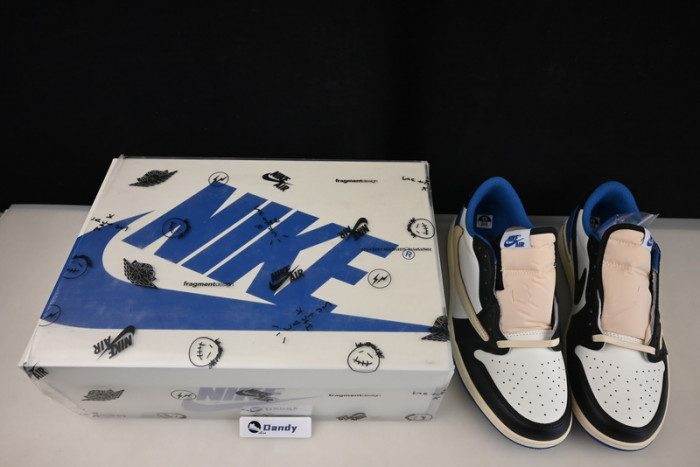 TRAVIS SCOTT X FRAGMENT X AIR JORDAN 1 LOW OG DM7866-140
