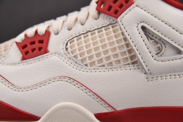 Air Jordan 4 Retro Pale Ivory Sierra Red (Women