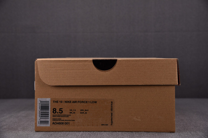 Nike Air Force 1 Low OFW Black White AO4606-001