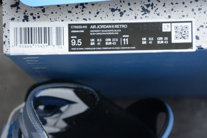 AIR JORDAN 6 RETRO "UNC" CT8529-410