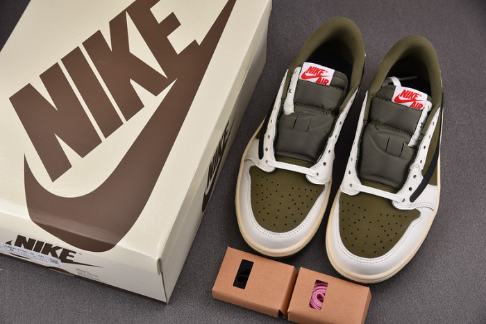 Travis Scott x Air Jordan 1 Low OG “Medium Olive” DM7866-200
