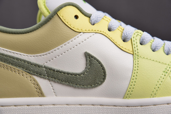 Air Jordan 1 Low Sail White Oil Green FD9906-131