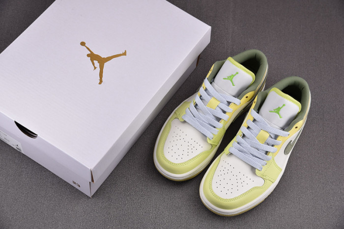 Air Jordan 1 Low Sail White Oil Green FD9906-131